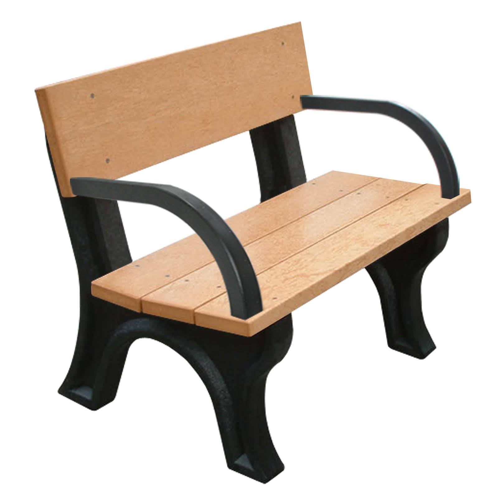 Green Recycled Plastic Park Bench E35533