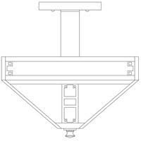 Raw Copper 11 Inverted Ceiling Mount N194880