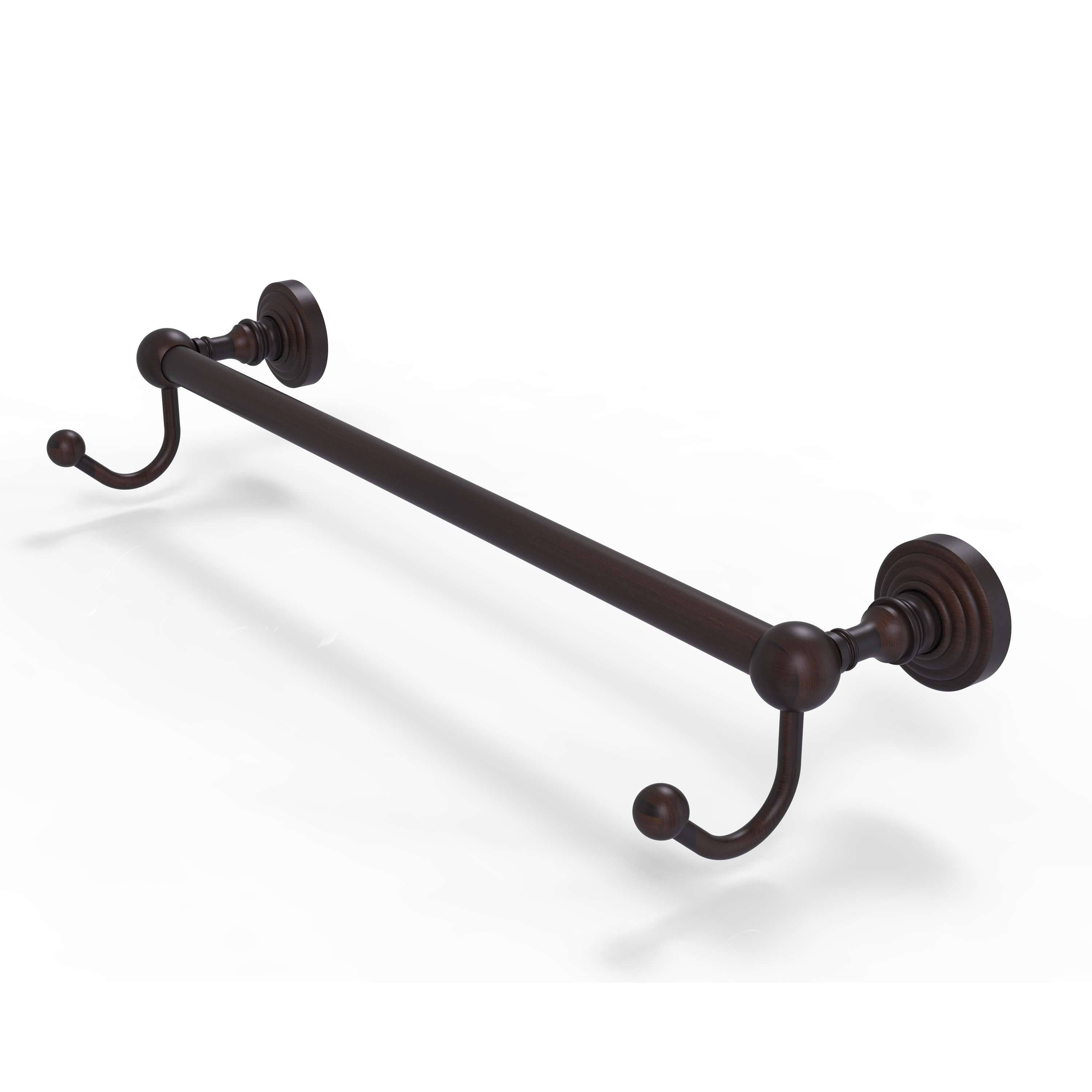 Towel Bar with Integrated Hooks - Venetian Bronze - 30 inch Z7610