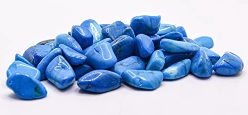 1 lb Blue Howlite Tumbled Stone Crystal P782619