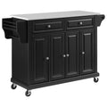 Black Granite Top Kitchen Cart S911