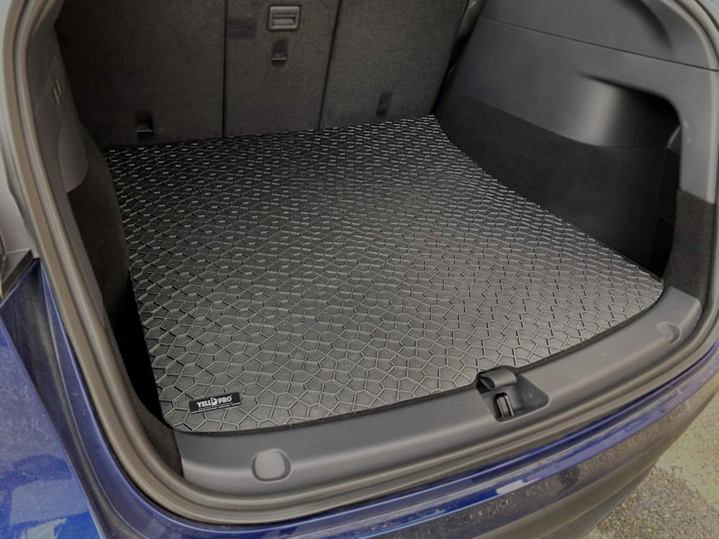 Black Rubber Cargo Floor Mat for Tesla Model Y 5 Seater H102