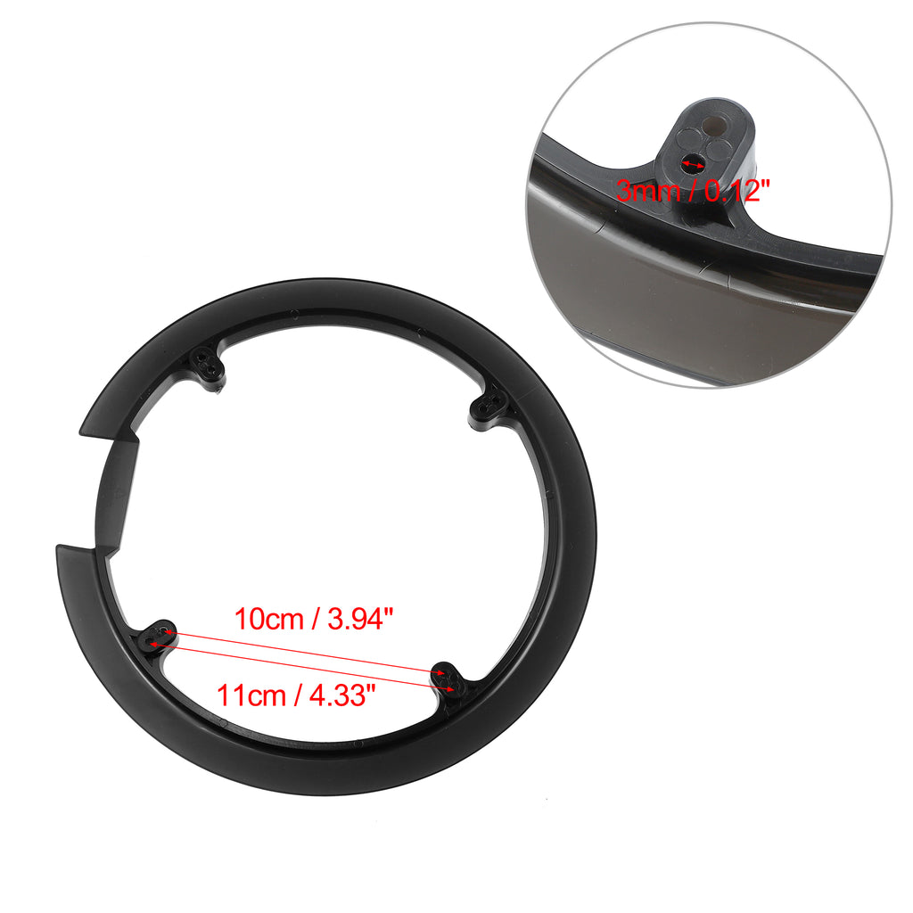 Black Bicycle Crankset Chain Wheel Cover Protector P28381