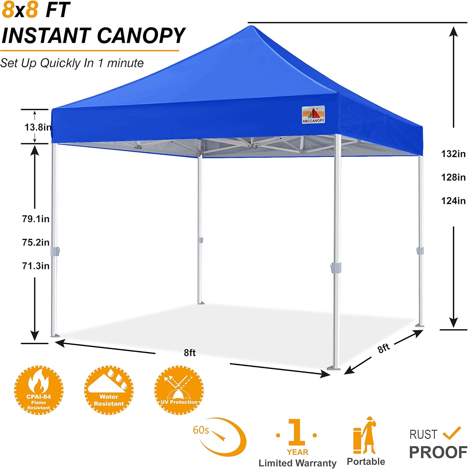 White Pop Up Canopy Tent 10x10 J10269