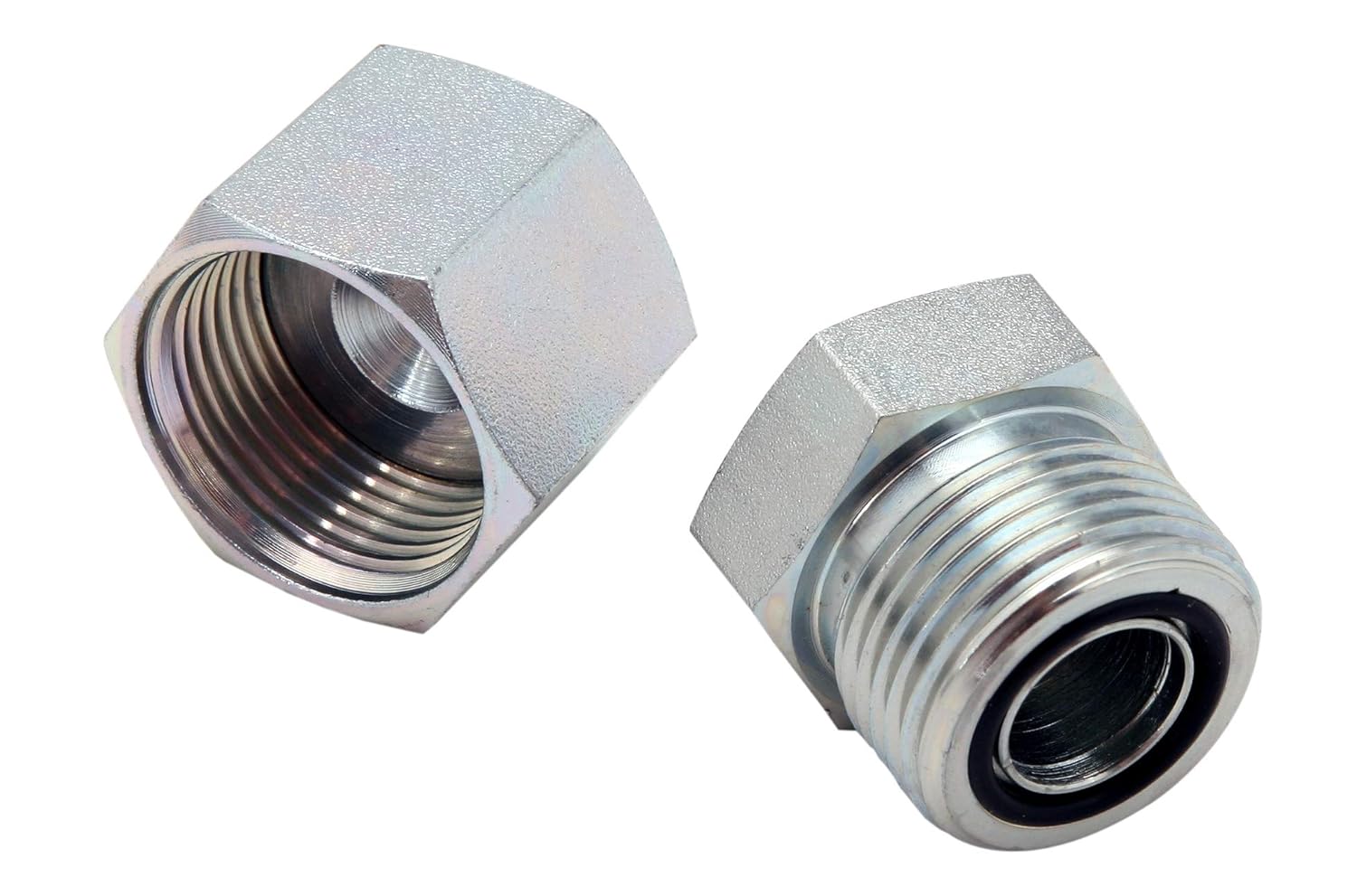 64 Pcs Galvanized Steel ORFS Cap & Plug Assortment Kit M718584