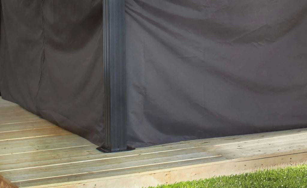 10 x 10 ft. Brown Polyester Curtains B76114