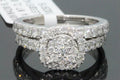 10K White Gold 2 Carat Real Diamond Bridal Set S21955