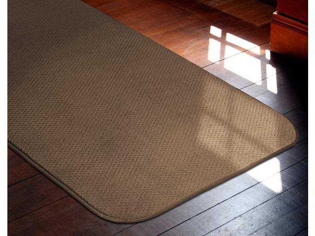 Toffee Brown Skid-Resistant Carpet Runner, 20 ft. x 27 in. U943961