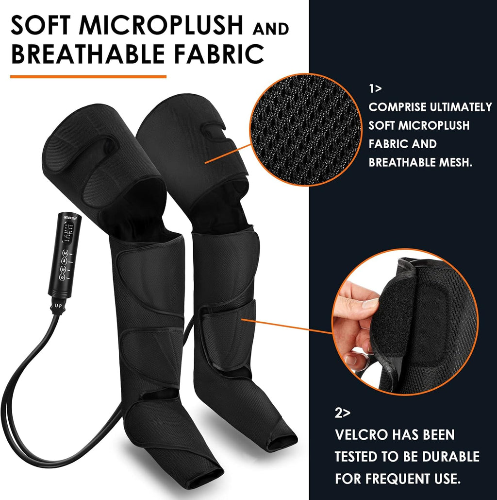 Leg Massager with Heat, Air Compression Whole Leg Massager T801