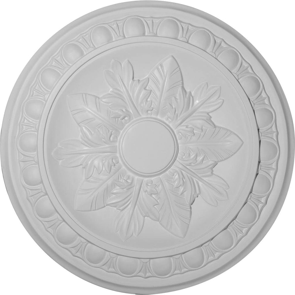 17 3/4x22OD x 1 1/8x22P Ceiling Medallion, Hand-Painted Steel Gray A93245