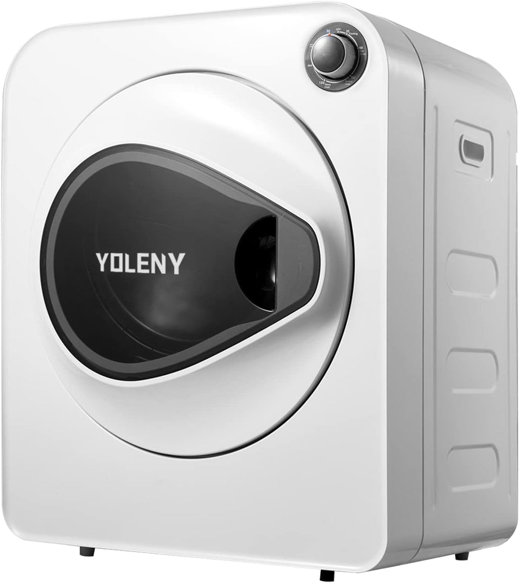 White Stainless Steel Portable Laundry Dryer, 1.6 cu.ft, 9 lbs Load Y248025