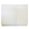 White Shaker Sink Base Cabinet with 2 Doors T40726