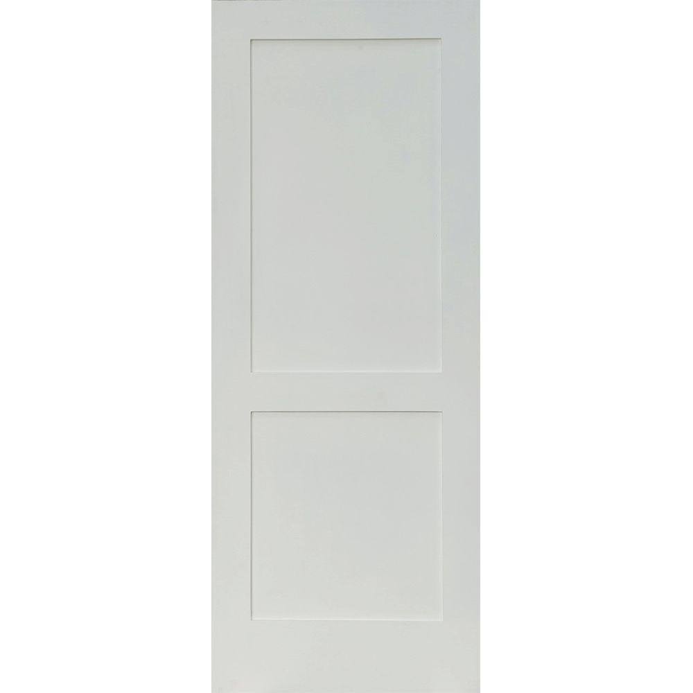 32 in. x 80 in. Primed Solid Hybrid Core MDF Wood Door T896