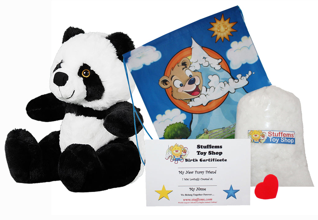Stuffed Animal Kit 16" Panda with Backpack N829033