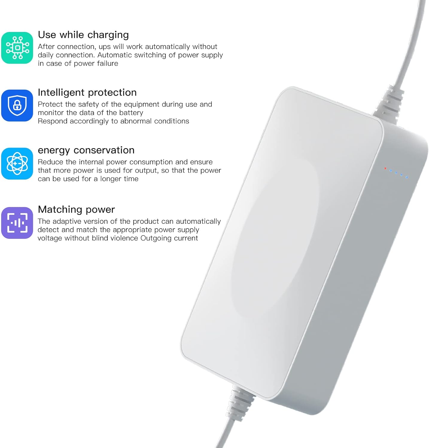 Rechargeable UPS Battery Backup 15000mAh DC 12V Router UPS with 2 A Charger G26680
