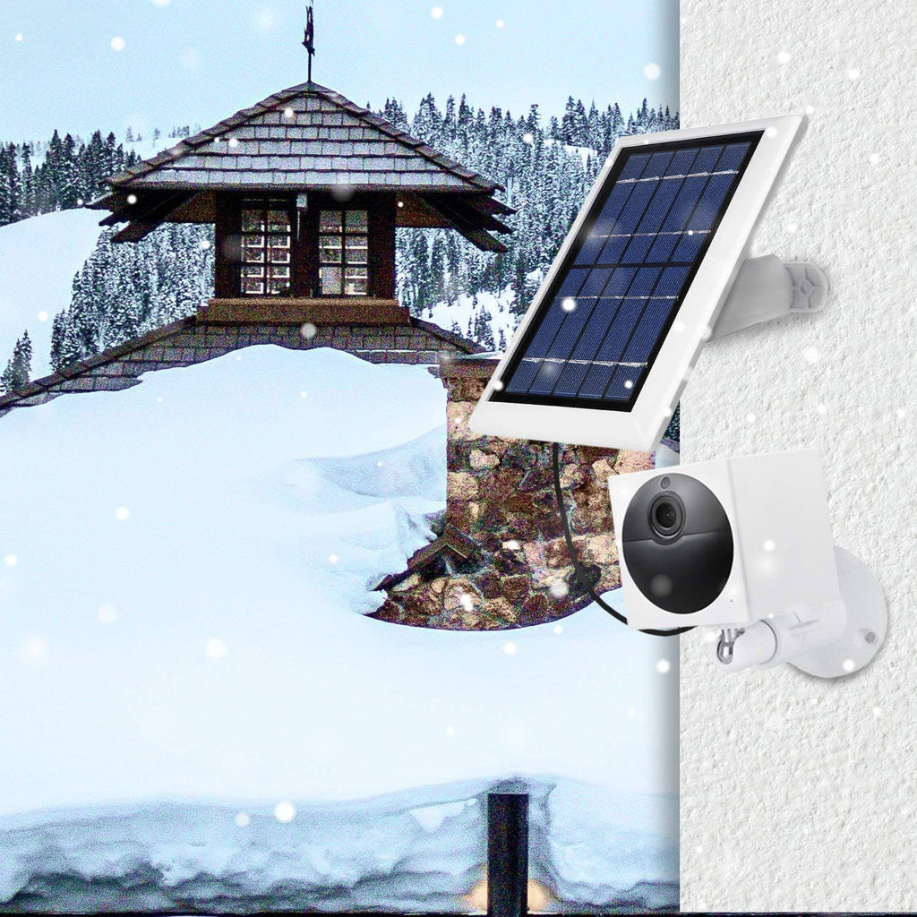 3 Pack White Solar Panel for Wyze Cam Outdoor B1706