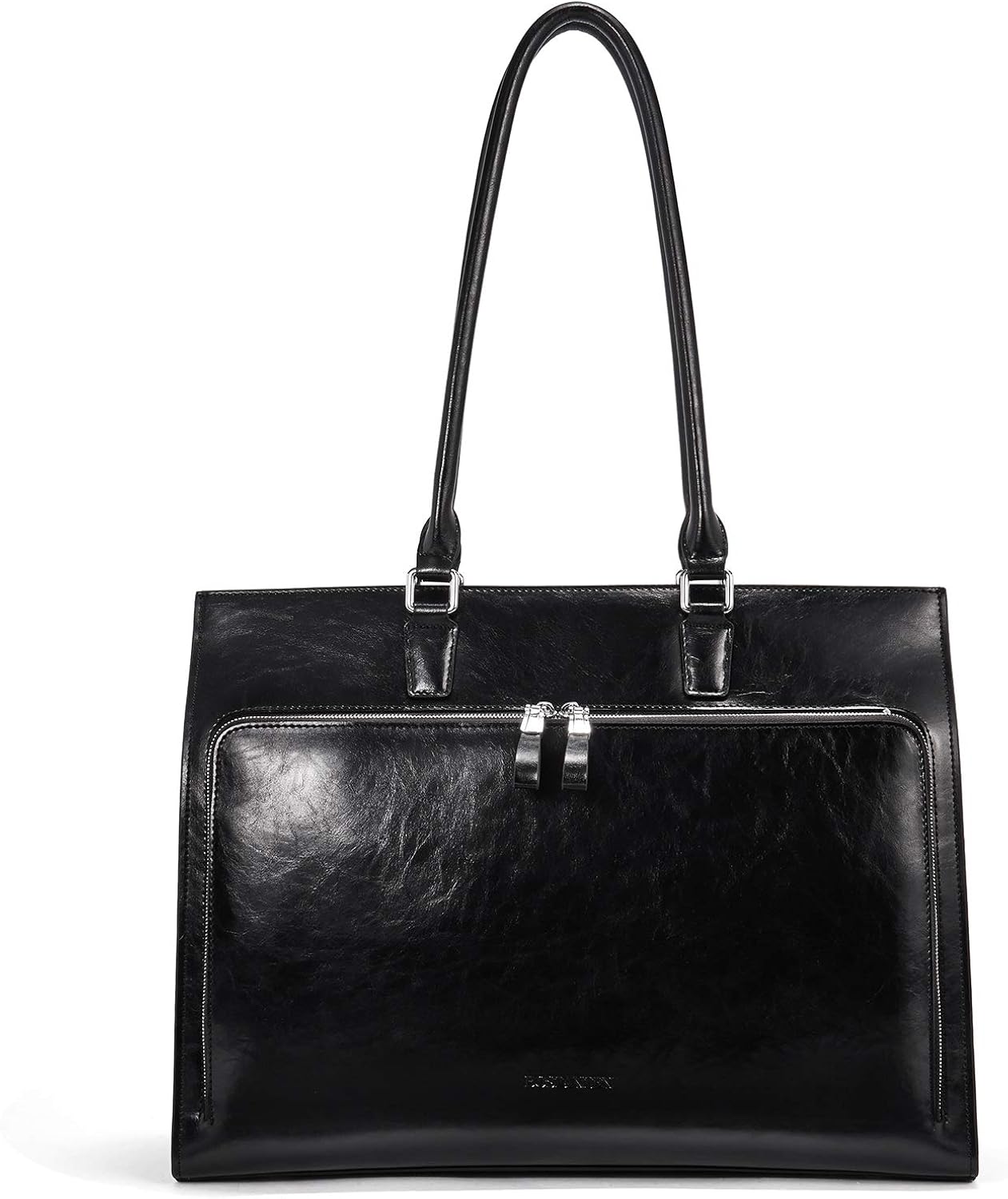 Vintage Leather Laptop Briefcase Tote Handbag Z9207