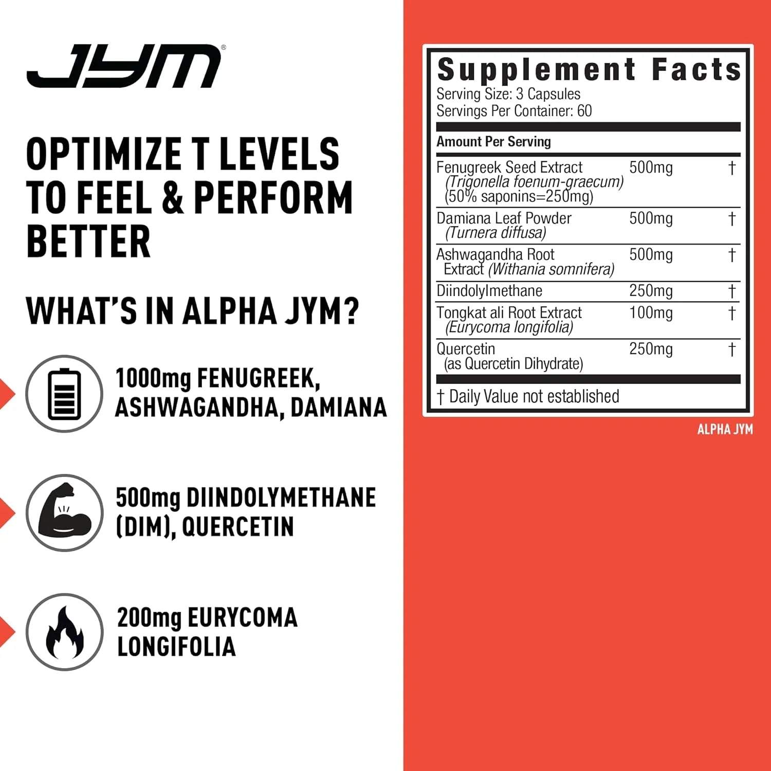 180 Vegetarian capsules Testosterone Support Supplement P330149