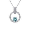 1CT Moissanite Pendant Necklace with Certificate H39982
