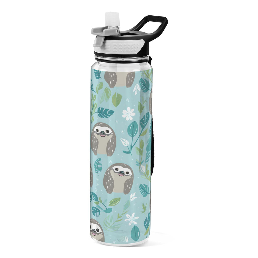 32oz Tritan Leakproof Clear Sports Water Bottle with Straw I4451