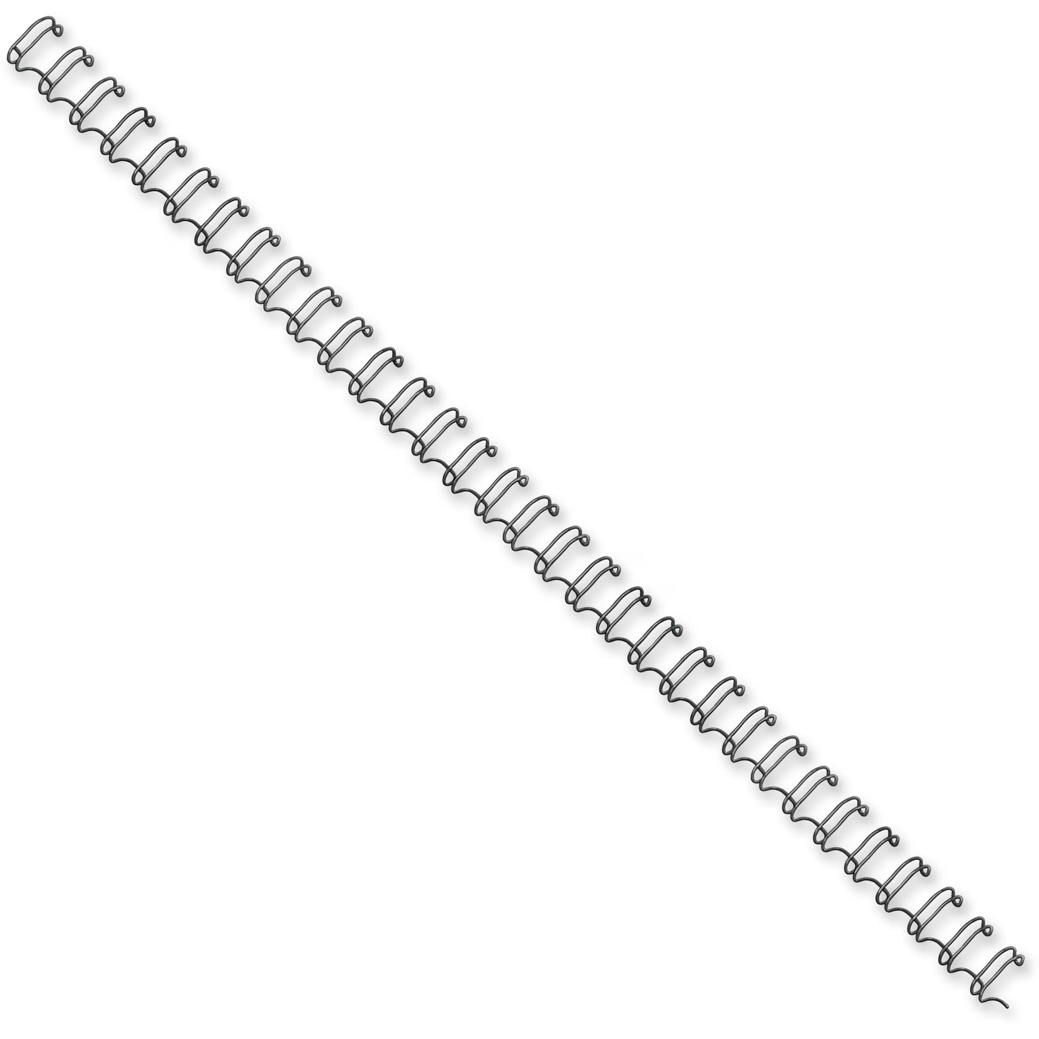Black Wire Bindings, 1/4" Diameter, 35 Sheet Capacity, 25/pack K945