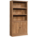 Sindoori Mango Beige 3-Shelf 2-Door Tall Wood Bookcase A6005