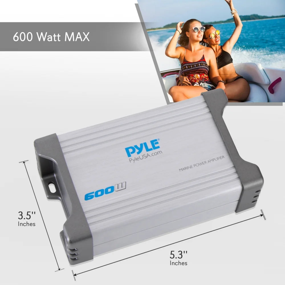 Waterproof 600 W 2 Channel Marine Power Audio Amplifier G653457