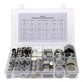 64 Pcs Galvanized Steel ORFS Cap & Plug Assortment Kit M718584