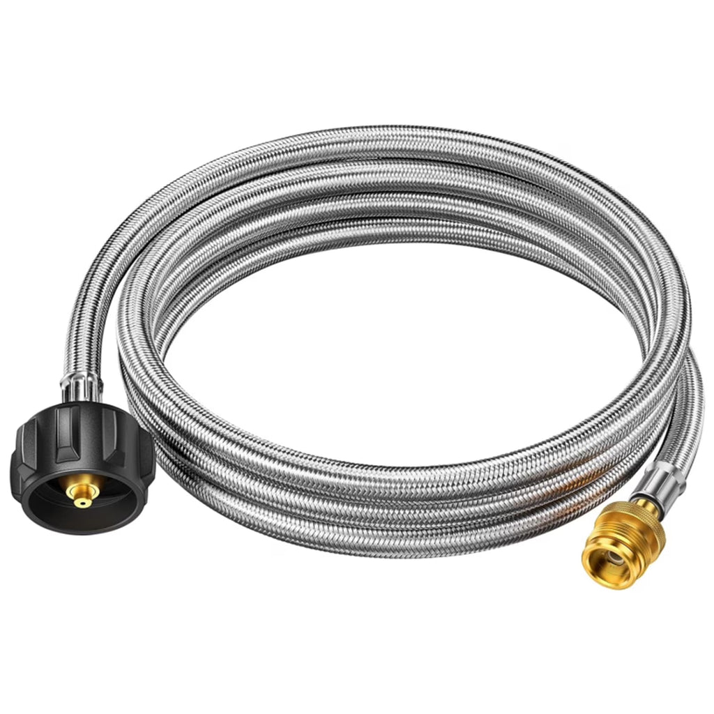 Propane Adapter Hose 8FT, 1 lb to 20 lb Propane Tank Hose Y104