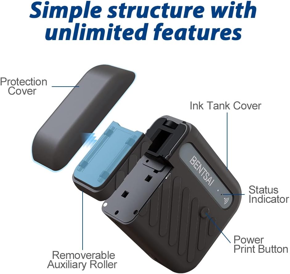 Mini Handheld WiFi Printer with iOS/Android APP (White) I518871