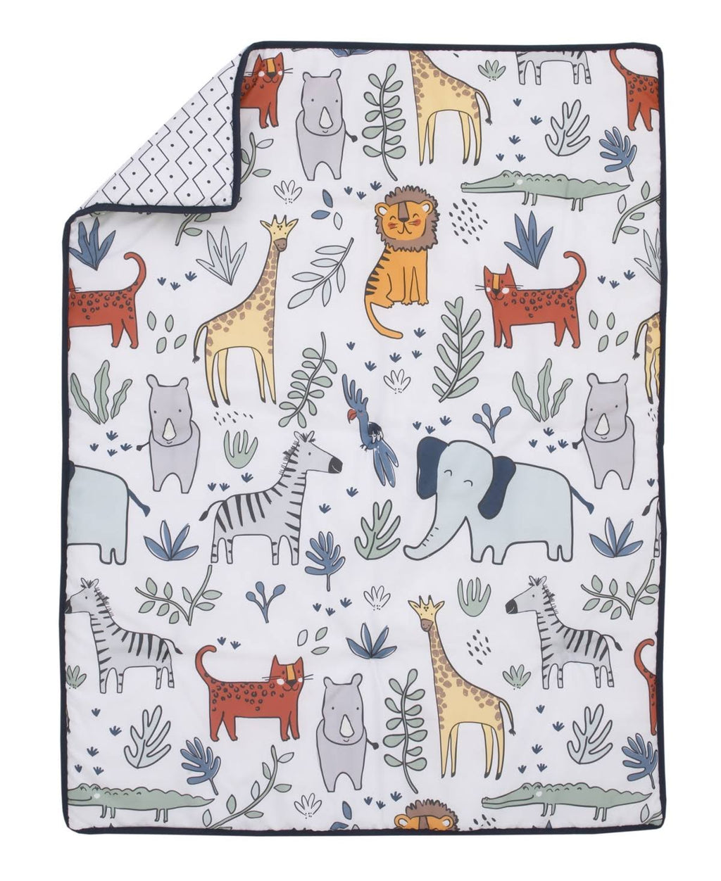 Grey 4-Piece Crib Bedding Set T537572
