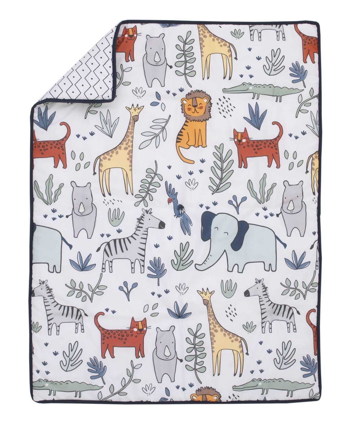Grey 4-Piece Crib Bedding Set T537572