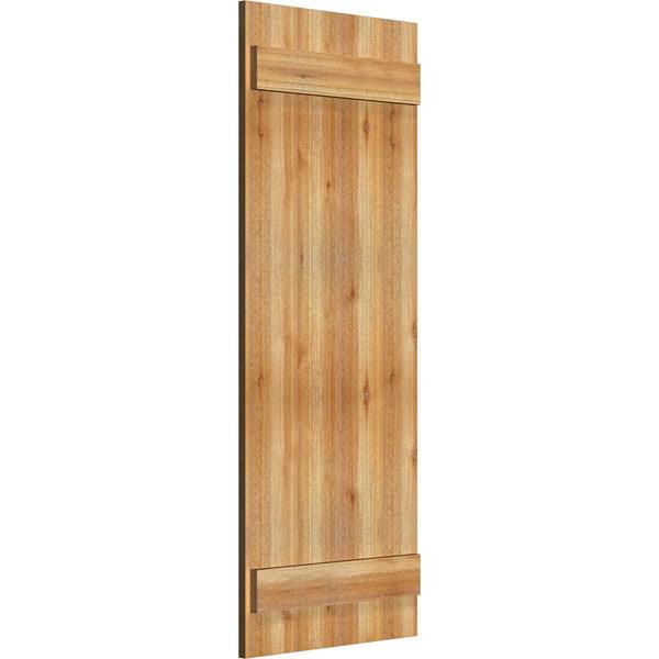Board-n-Batten Shutters, Rough Sawn Western Red Cedar (Per Pair) T468746
