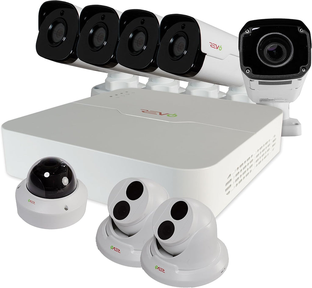 16Ch 4TB HDD IP NVR Video Surveillance System with 12x 4MP Bullet Camera and 4x 4MP Turret Cameras J535441