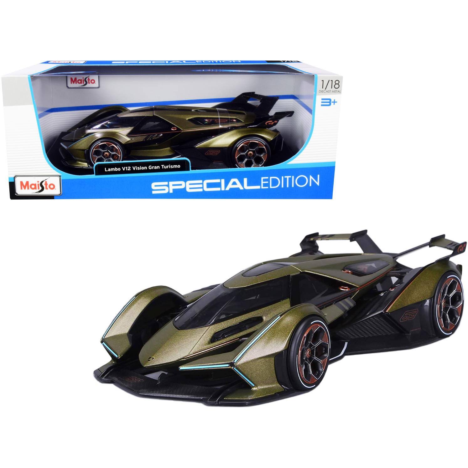 Matt Green Metallic 1/18 Diecast Model Car K2973