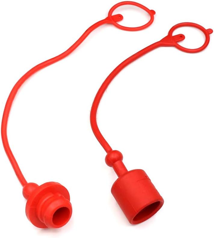 Red Hydraulic Quick Disconnects Dust Cap T47363