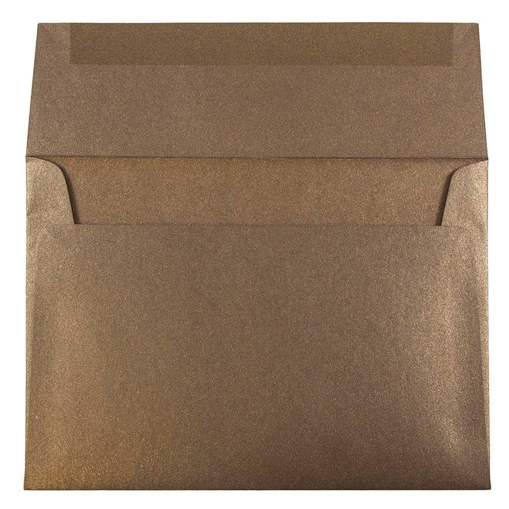 A7 Invitation Envelopes, 5.25 x 7.25, Metallic Bronze, 1000/Carton W228661