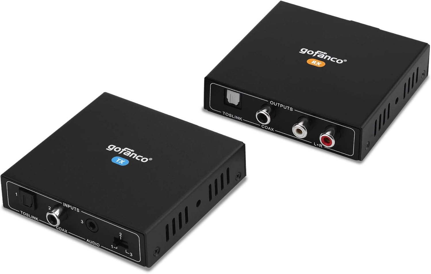 Audio Extender Over CAT5e / CAT6 with Coaxial, Toslink, Analog Audio E9139