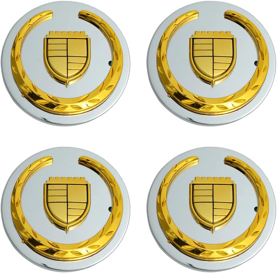 2 9/16 Gold Wheel Center Caps Pack of 4 N8332