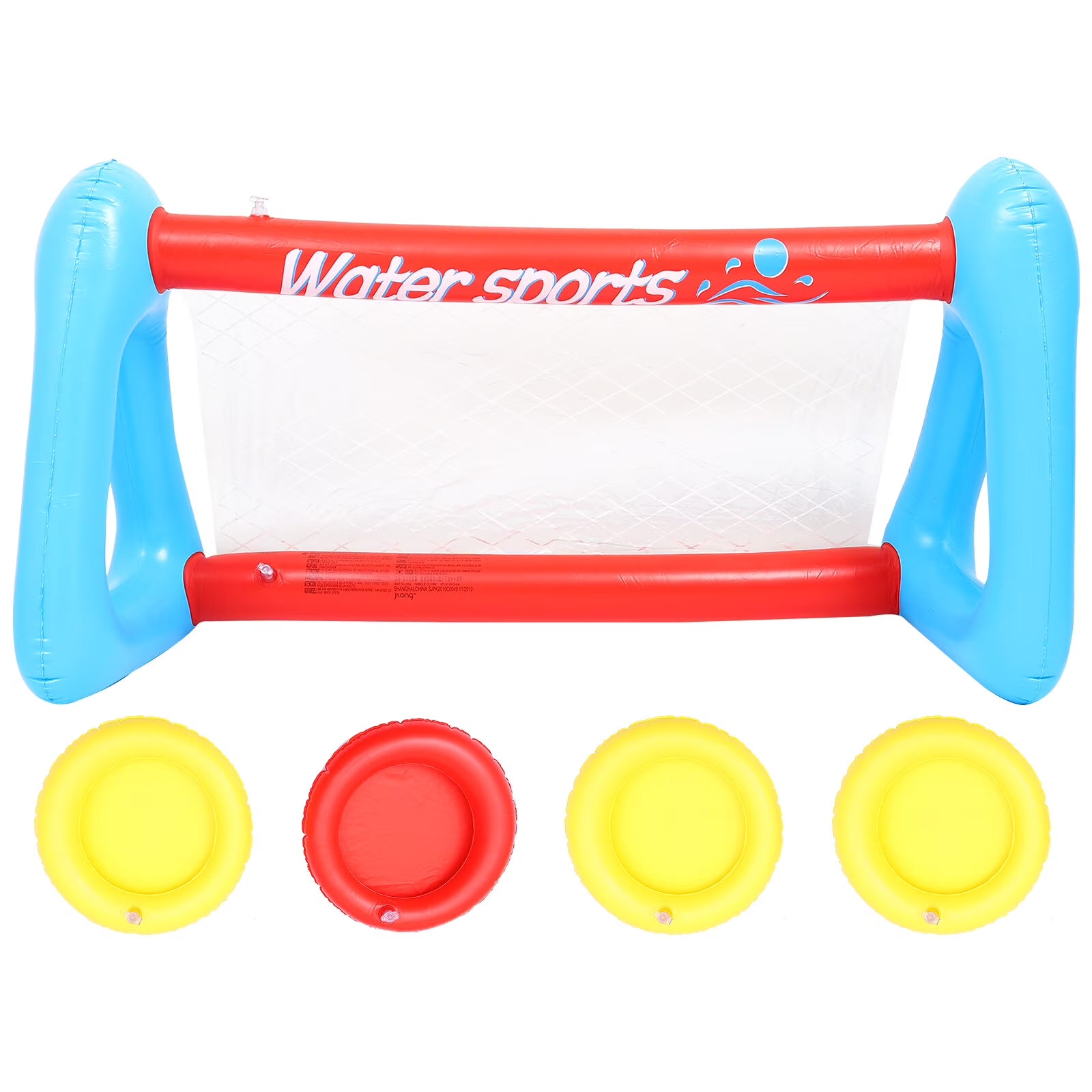 Inflatable Pool Float Set with Volleyball Net and Volleyballs B864