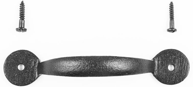 Black Wrought Iron Cabinet Drawer Handle Pack Of 12 S810423