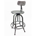 Set of 4 Rotating Adjustable Height Barstool Pewter O574