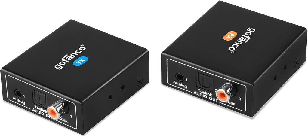 Audio Extender Over CAT5e / CAT6 with Coaxial, Toslink, Analog Audio E9139