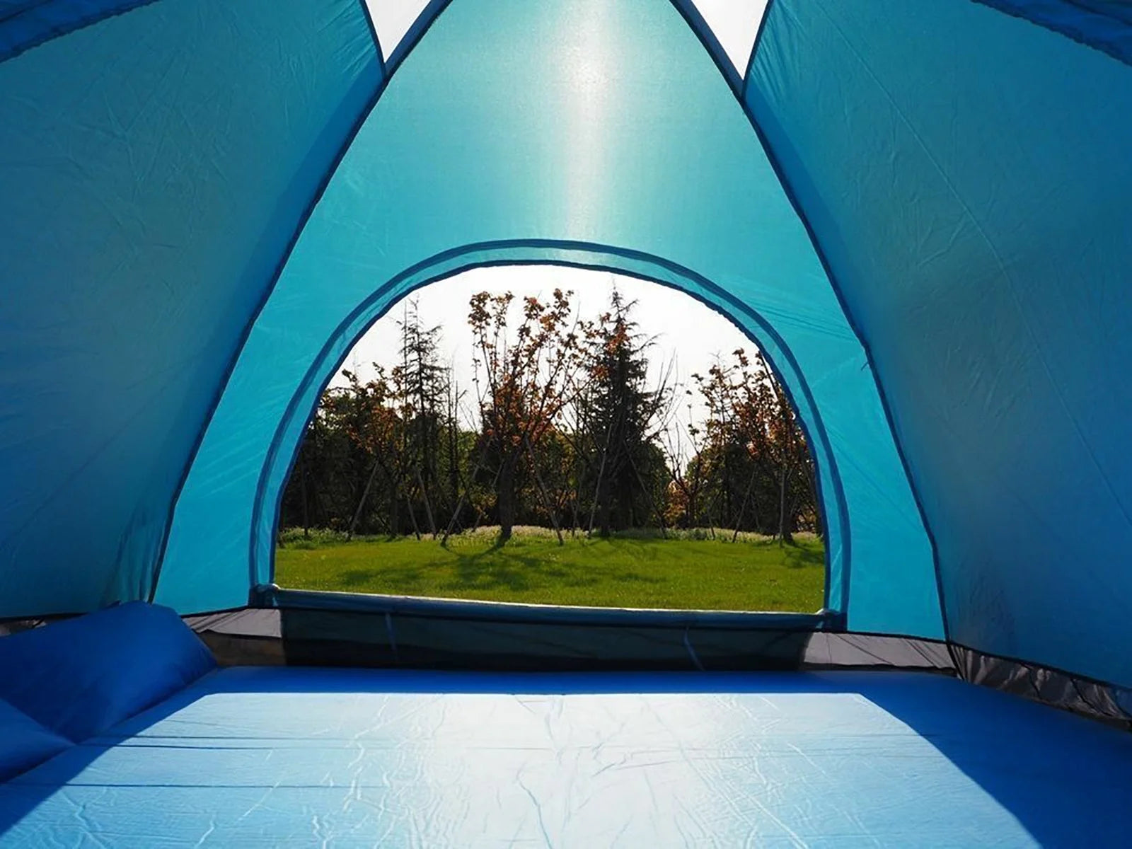 2 Person Instant Pop Up Camping Tent, 78 inch Blue D737610