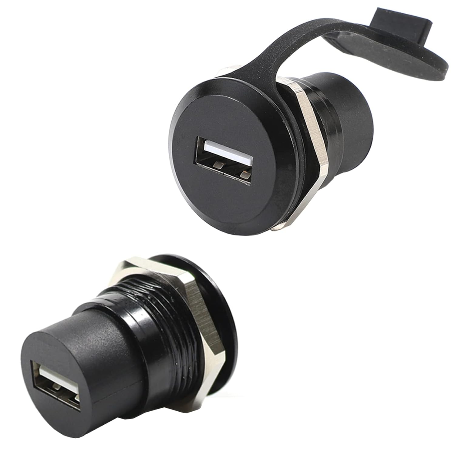 10Pack USB 2.0 Panel Mount Coupler with Water/Dustcap Y5423