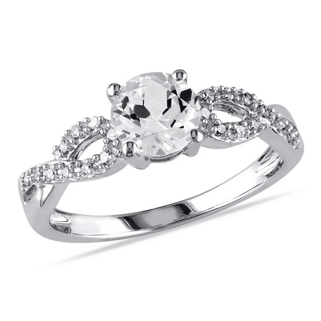 14K White Gold Infinity Ring O692087
