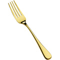 18/10 Stainless Steel Gold Dinner Fork - 12/Case M344