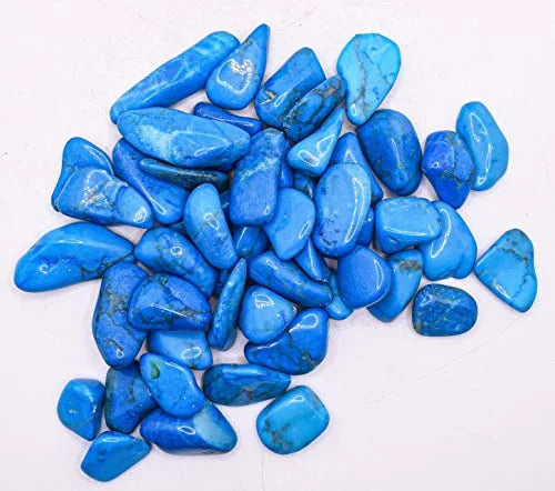 1 lb Blue Howlite Tumbled Stone Crystal P782619