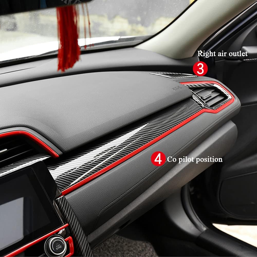 Carbon Fibre ABS Air Conditioning Outlet and Panel Instrument Panel Pack of 2 K817098
