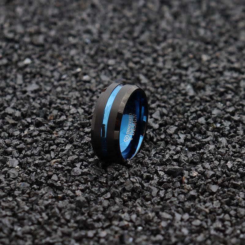 10mm Black Matte Tungsten Carbide Ring I5721